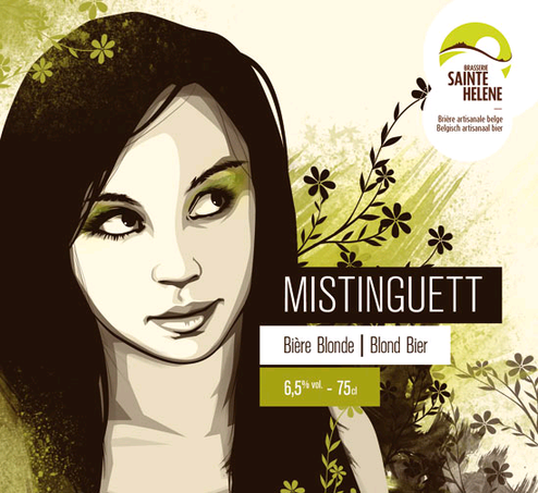 Sainte Helene Mistinguett beer Label Full Size