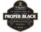 St. Austell Proper Black beer Label Full Size