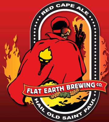 Flat Earth Red Cape beer Label Full Size