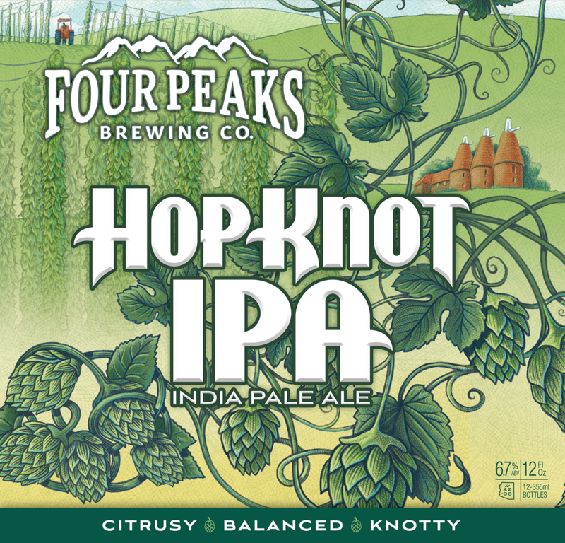 Four Peaks Hop Knot beer Label Full Size