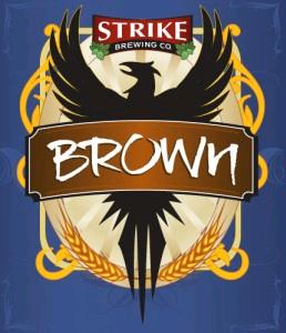Strike Brown Ale beer Label Full Size