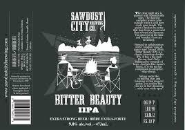 Sawdust City Bitter Beauty beer Label Full Size