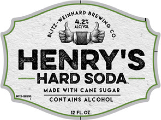 Henry's Hard Cherry Cola beer Label Full Size