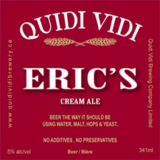 Quidi Vidi Eric's Cream Ale beer