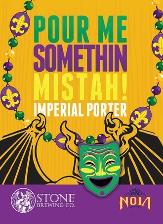 NOLA + Stone Pour Me Something Mistah Porter beer Label Full Size