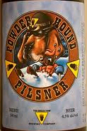 Grizzly Paw Powder Hound Lager beer Label Full Size