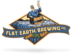 Flat Earth Livid Planet beer Label Full Size