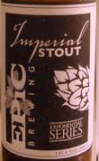 Epic Imperial Stout beer Label Full Size