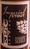 Epic Imperial Stout beer