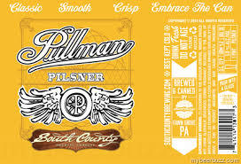 South County Pullman Pilsner beer Label Full Size