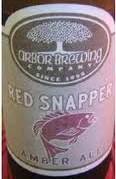 Arbor Red Snapper Special Bitter beer Label Full Size