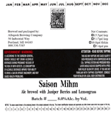 Allagash Saison Mihm beer