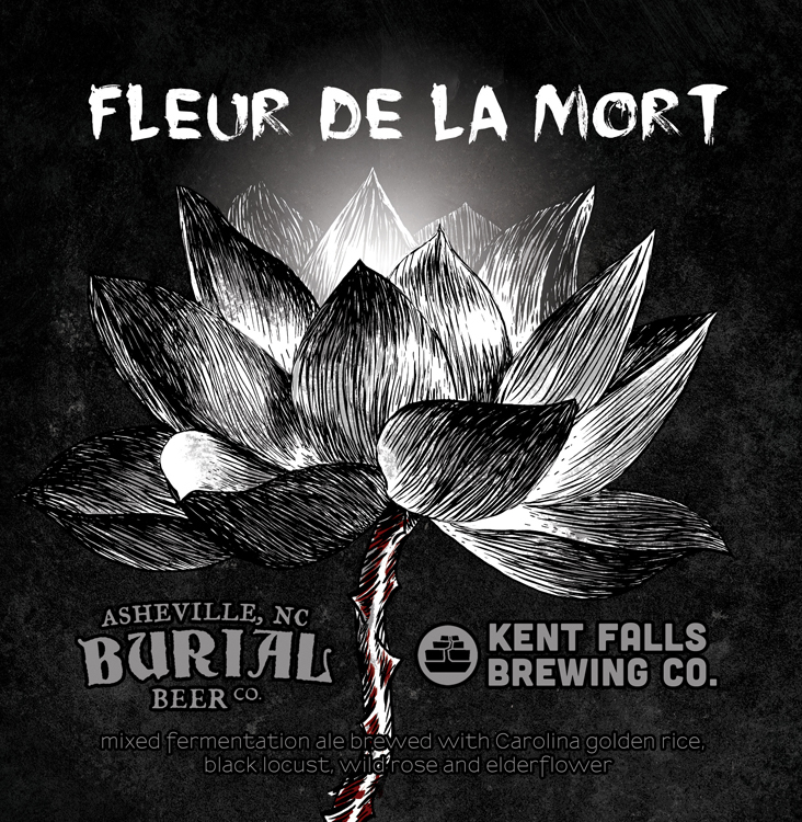 Kent Falls Fleur de la Mort beer Label Full Size