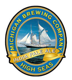 Michigan High Seas beer Label Full Size