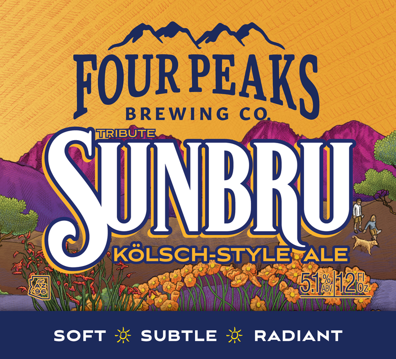 Four Peaks Sunbru beer Label Full Size