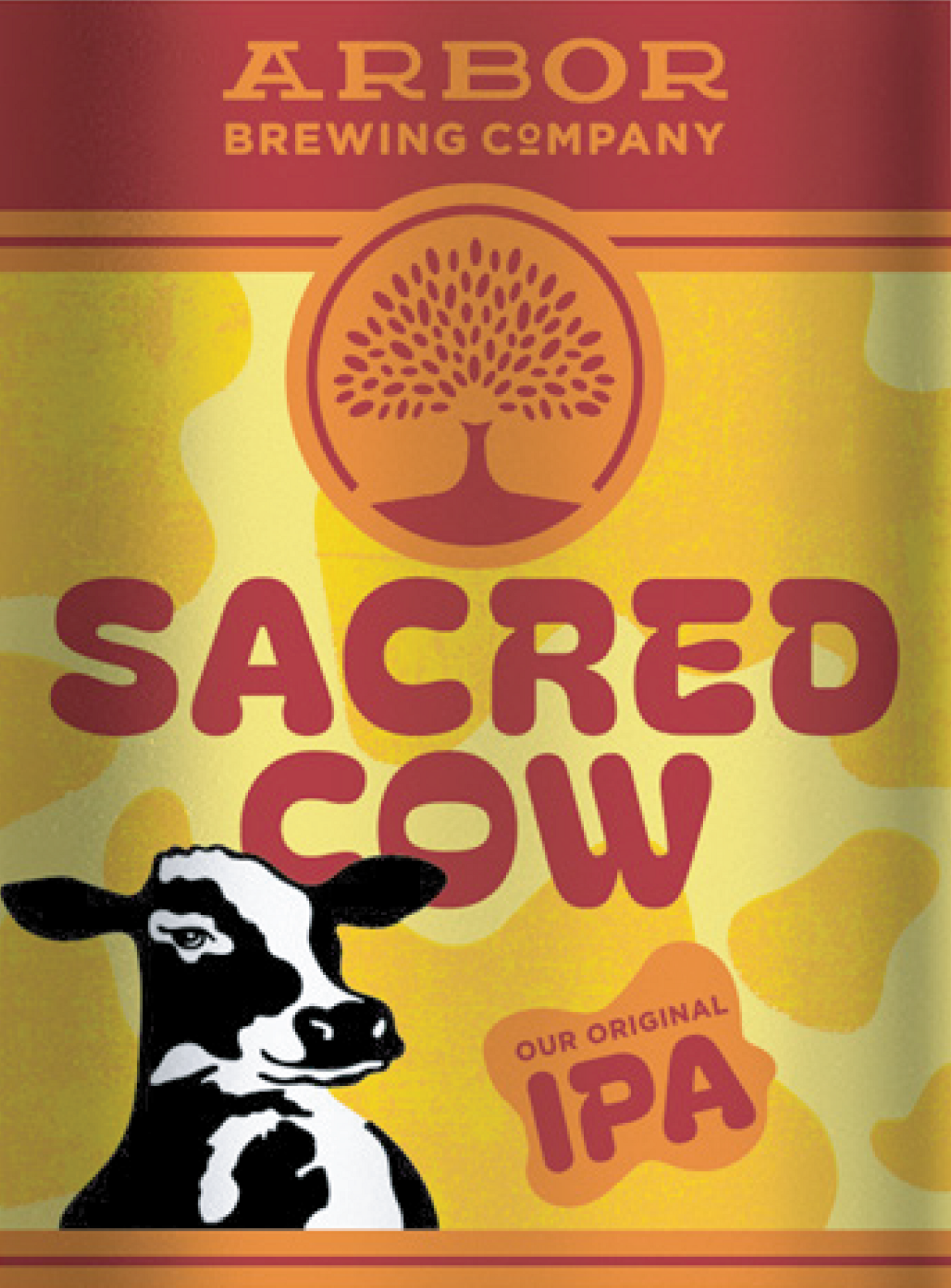 Arbor Sacred Cow beer Label Full Size