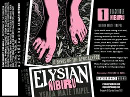 Elysian Nibiru Yerba Mate beer Label Full Size