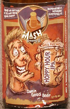 Mash House Hoppy Hour IPA beer Label Full Size