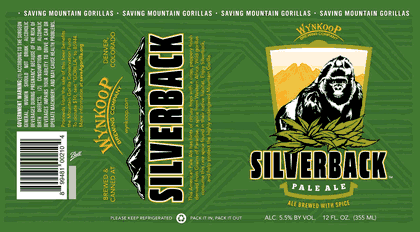 Wynkoop Silverback Pale Ale beer Label Full Size