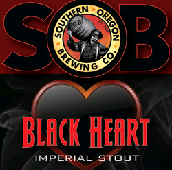 Southern Oregon Black Heart beer Label Full Size