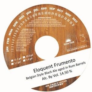 Green Flash Eloquent Frumento beer Label Full Size