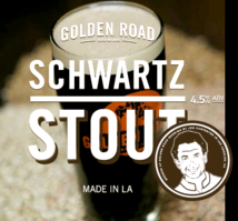 Golden Road Schwartz Stout beer Label Full Size