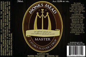 Monk's Mead beer Label Full Size