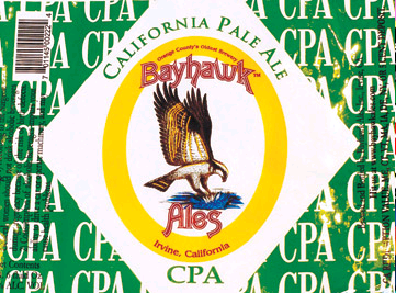 Bayhawk California Pale Ale beer Label Full Size