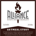 Alliance Oatmeal Stout beer Label Full Size