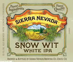 Sierra Nevada Snow White IPA beer Label Full Size