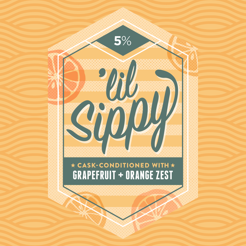 Long Live Lil Sippy (Cask-Conditioned w/ Citrus Zest) beer Label Full Size