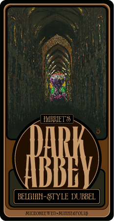 Harriet Dark Abbey beer Label Full Size