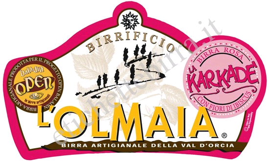 L'Olmaia Birrificio La Karkade beer Label Full Size