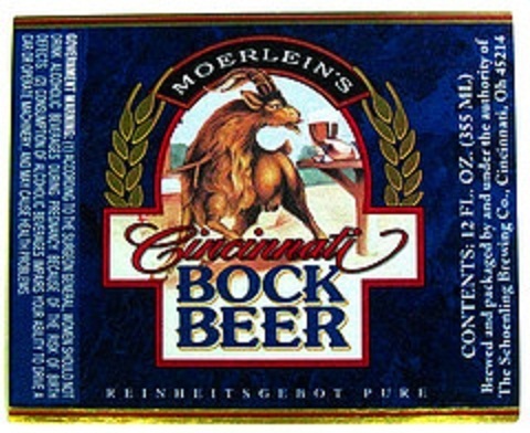 Christian Moerlein Bock beer Label Full Size