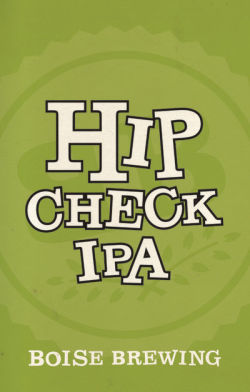 Boise Hip Check IPA beer Label Full Size