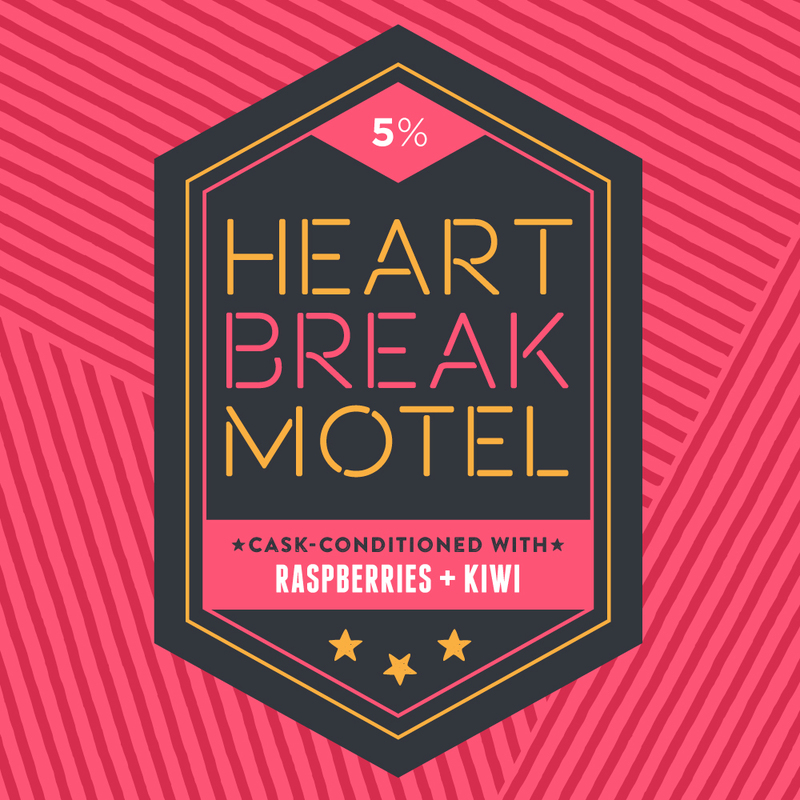 Long Live Heartbreak Motel beer Label Full Size