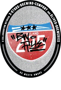 3 Stars / Oliver BW Rye #2 Barrel Aged beer Label Full Size