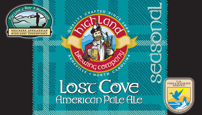 Highland Lost Cove Pale Ale beer Label Full Size