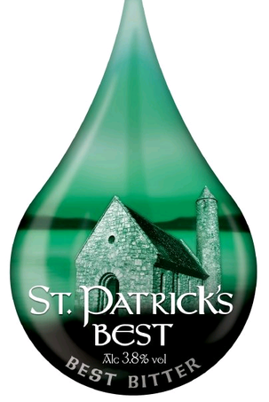 Strangford Lough St. Patrick's Best beer Label Full Size