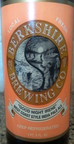 Berkshire Good Night Irene beer Label Full Size