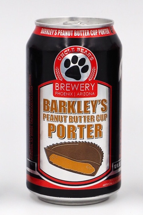 Uncle Bear's Barkley's Peanut Butter Cup beer Label Full Size