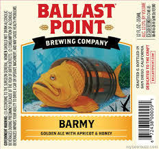 Ballast Point Barmy Apricot & Honey Ale beer Label Full Size