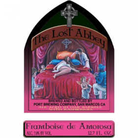 The Lost Abbey Framboise de Amarosa beer Label Full Size