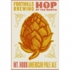 Foothills Hop of the Month Mt. Hood beer Label Full Size