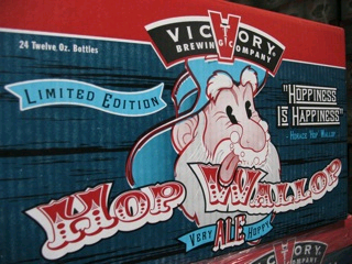 Victory Hop Wallop (Cask-Conditioned Keg) beer Label Full Size