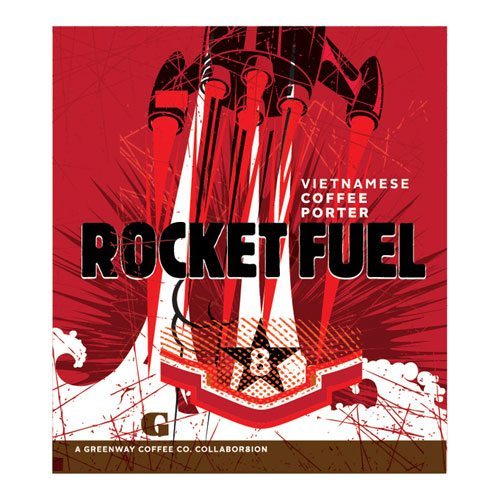 8th Wonder Rocketfuel beer Label Full Size