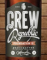 CREW Republic Foundation 11 beer Label Full Size
