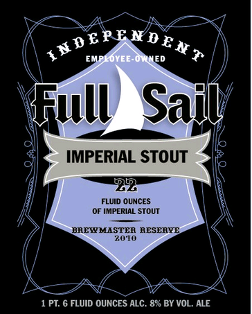 Full Sail Imperial Stout beer Label Full Size