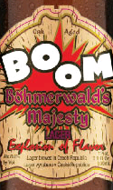 Explosion Boom Bohmerwald's Majesty Lager beer Label Full Size