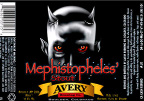 Avery Mephistopheles 2010 beer Label Full Size